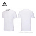 T-shirts blancs femmes hommes t-shirts à sports simples